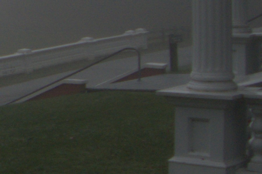 Detail of the porch balusters in the base development