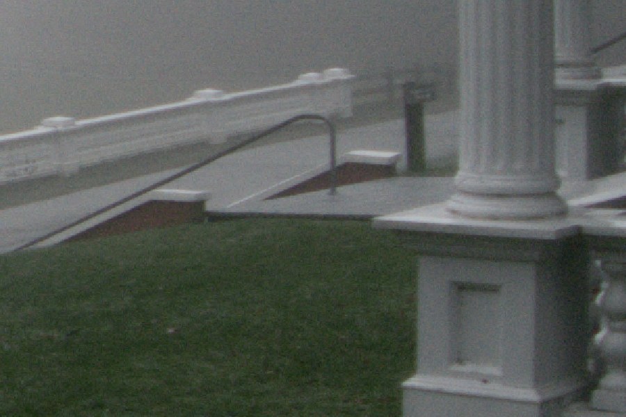 Detail of the porch balusters, base with table applied: same color as the work, softer edges